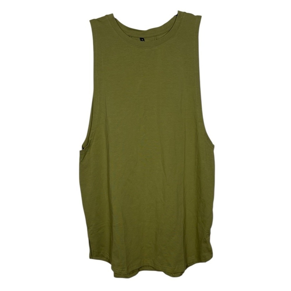Alphalete Men's Olive Green Muscle Tank Size Medium NEW Athletic Work Out
